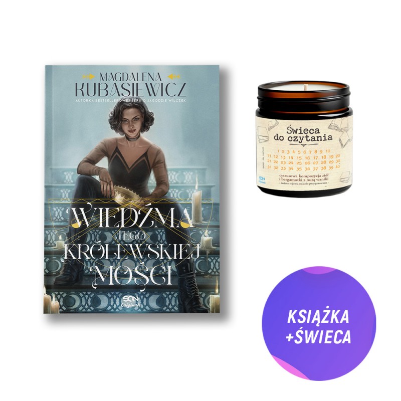 Wiedźma Jego Królewskiej Mości (książka + świeca sojowa licznik przeczytanych książek)