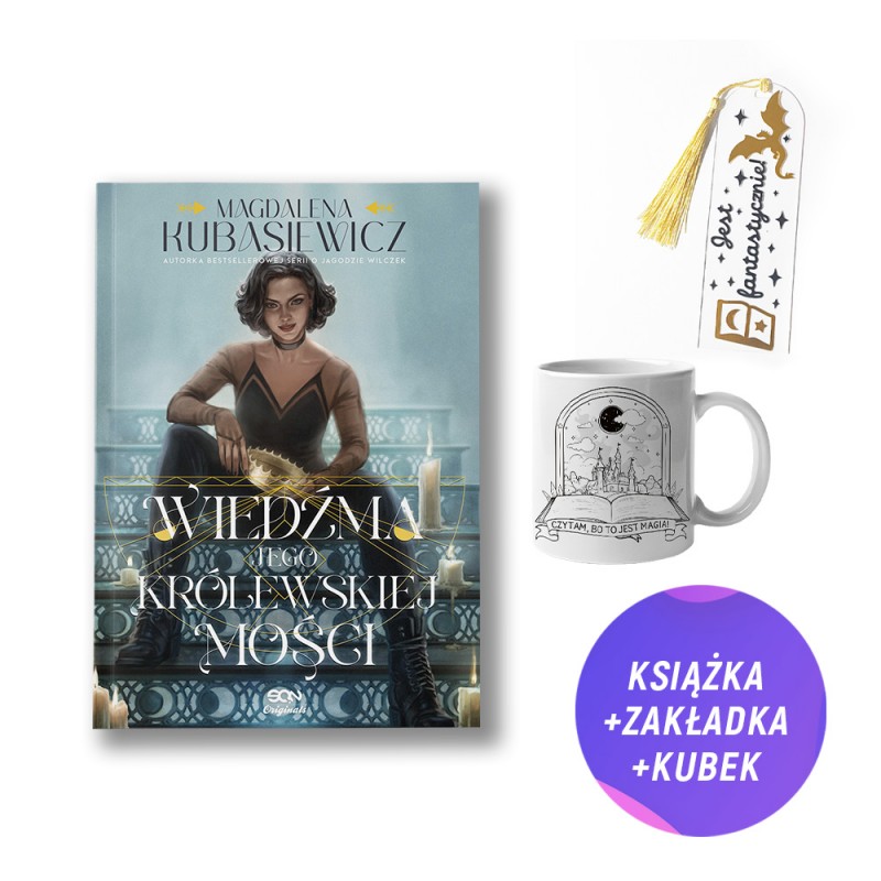 Wiedźma Jego Królewskiej Mości (książka + zakładka akrylowa z chwostem + kubek fantasy zamek 330ml)