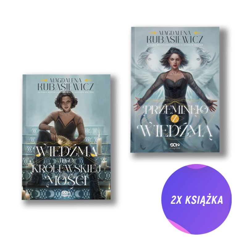 Wiedźma Jego Królewskiej Mości + Przeminęło z wiedźmą (2x książka + zakładka gratis)