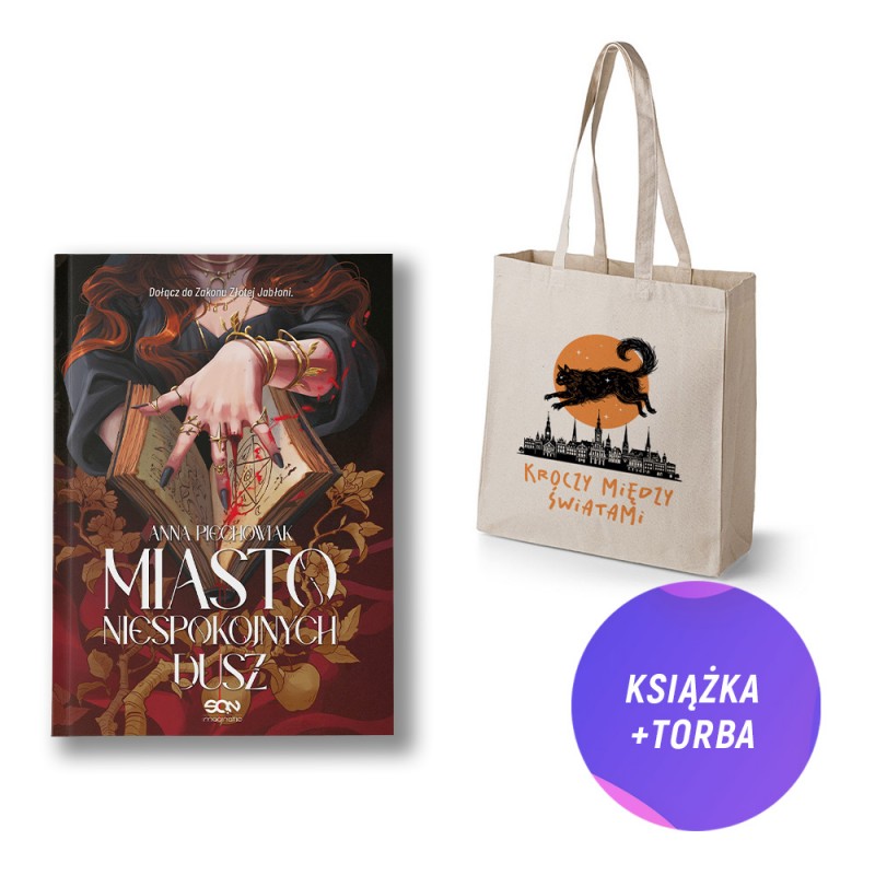 Miasto niespokojnych dusz (książka + torba z kotem Kroczy między światami)