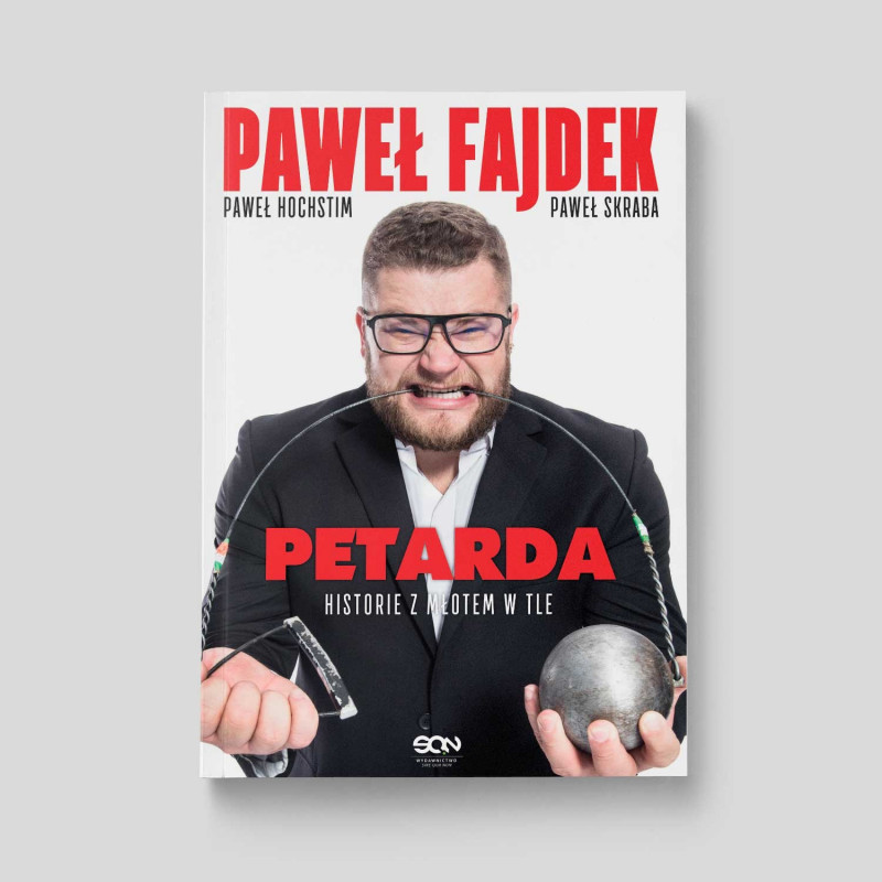 Okładka książki Petarda. Historie z młotem w tle w SQN Store front