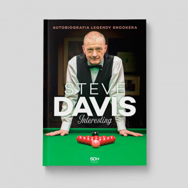 Okładka książki Steve Davis. Interesting. Autobiografia legendy snookera w SQN Store front