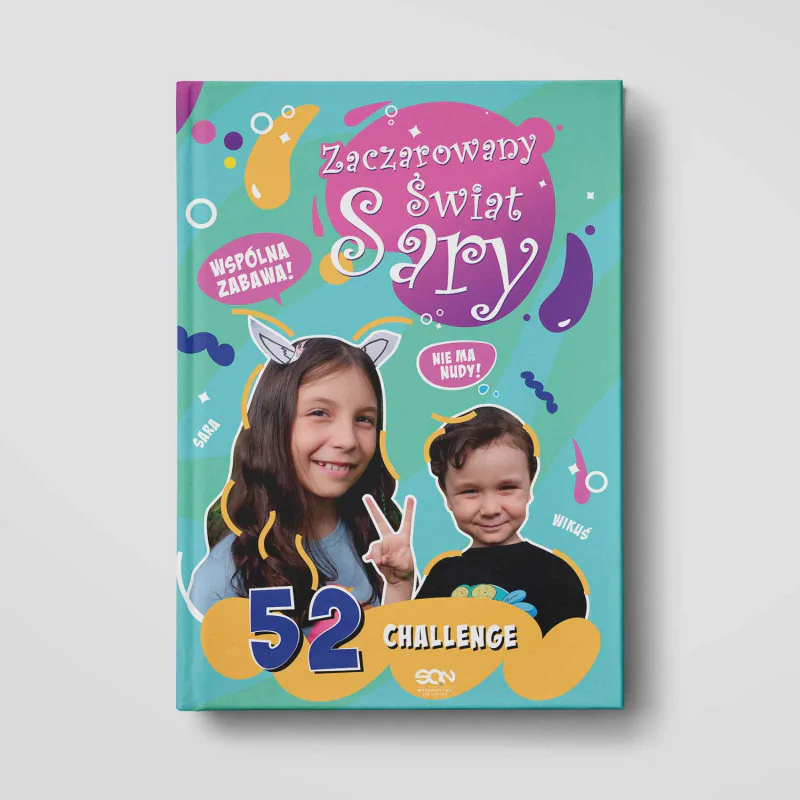 Okładka książki Zaczarowany Świat Sary. 52 challenge w księgarni SQN Store