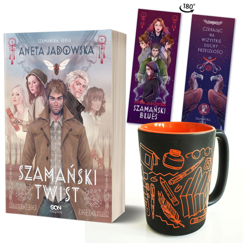 Zdjęcie pakietu Szamański twist + kubek literacki (zakładka Kobiety gratis) w księgarni SQN Store