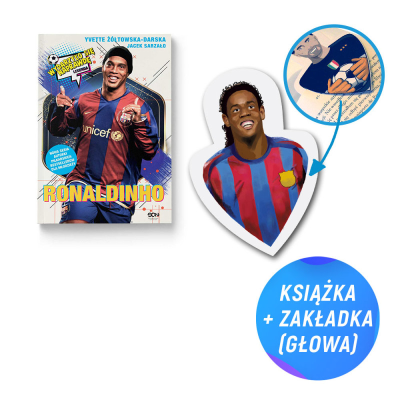 Pakiet: Ronaldinho. Czarodziej piłki nożnej +  (książka + zakładka)