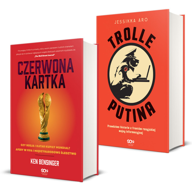 Pakiet: Czerwona kartka + Trolle Putina (2x książka)