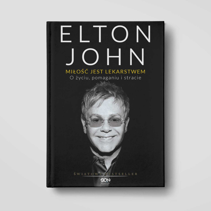 Okładka książki Elton John. Miłość jest lekarstwem. O życiu, pomaganiu i stracie w SQN Store