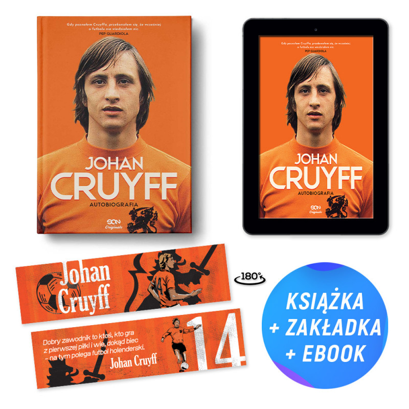 Pakiet SQN Originals: Johan Cruyff. Autobiografia + e-book (książka + e-book + zakładka gratis)
