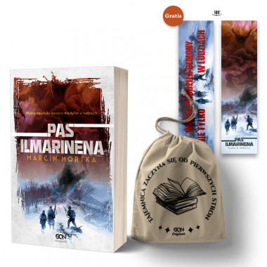 Pakiet SQN Originals: Bawełniana sakiewka na książkę / czytnik + Pas Ilmarinena (książka + sakiewka + zakładka)