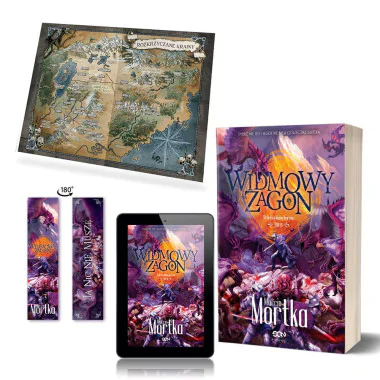 Pakiet: Widmowy Zagon + e-book + Mapa papierowa + zakładka gratis (książka + e-book + mapa + zakładka)